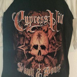 CYPRESS HILL CONCERT TOUR SHIRT SKULL AND BONES